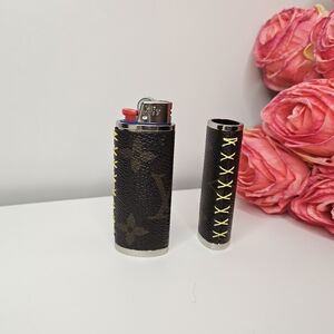 Upcycled Authenticated Louis Vuitton Canvas Lighter Case